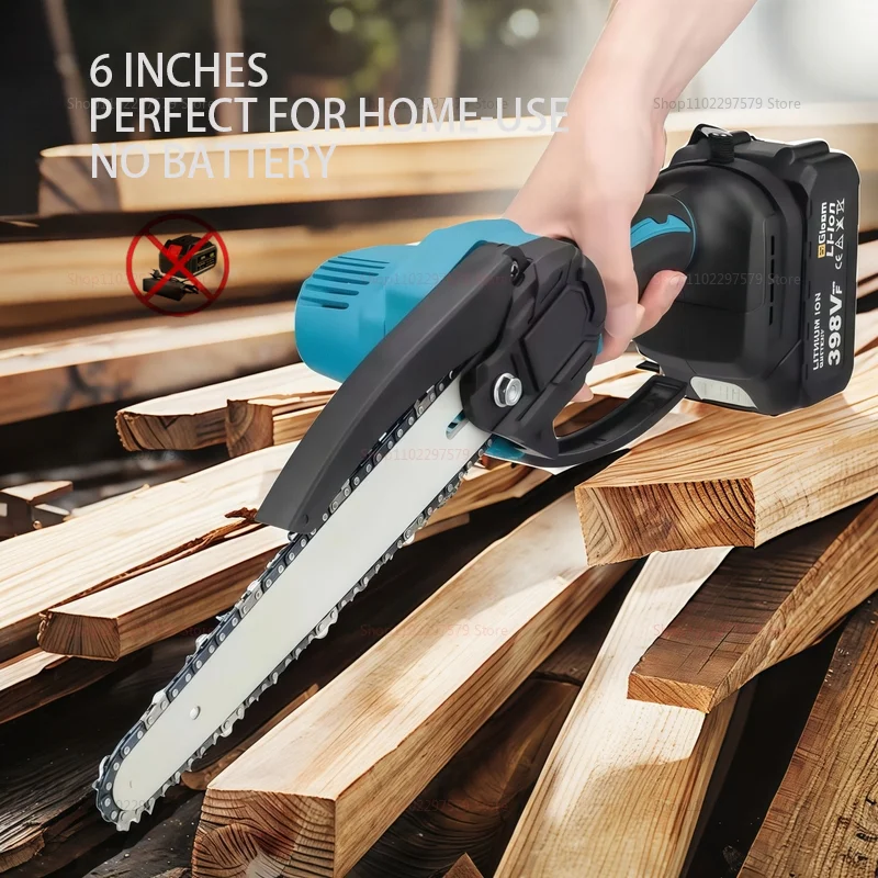 Tool 6-inch Mini Chainsaw Cordless Handheld Electric Power Chain Cutting tool type garden saw Saw for Tree Trimming