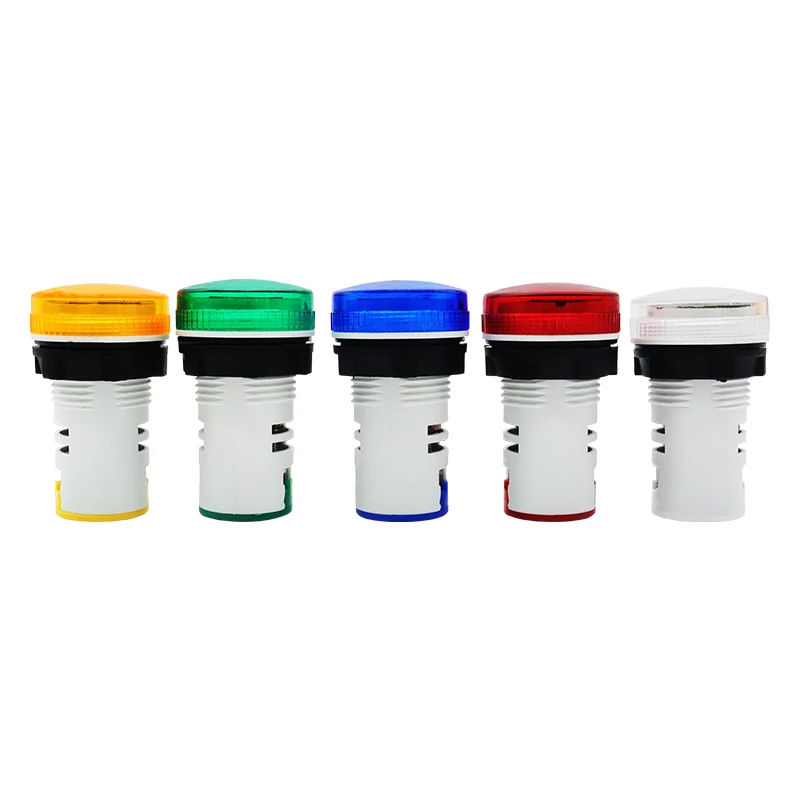 1PC Mini 22mm Round Digital Display LED Indicator Panel Timer Meter 0-999H 0-60M AC220-380V High Accuracy 2