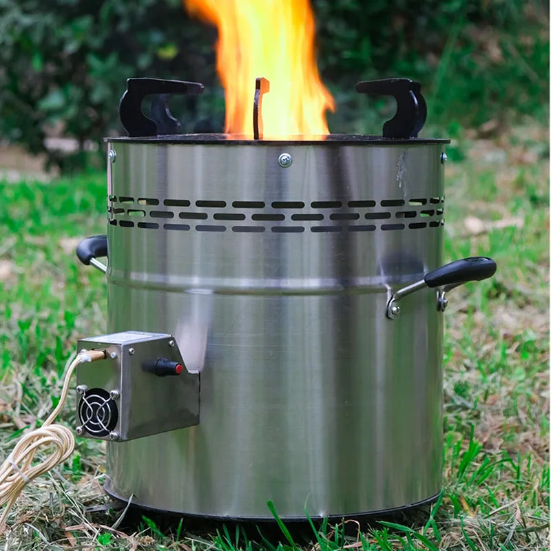 Household new mobile smokeless environmental protection fierce match stove  firewood stove burning firewood coal gasification - AliExpress