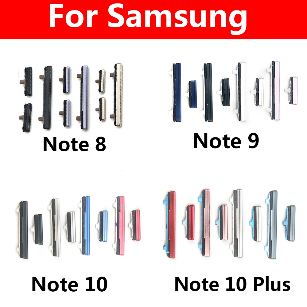 Новинка для Samsung Galaxy Note 8 9 10 Plus Кнопка питания + Боковая кнопка громкости кнопочные