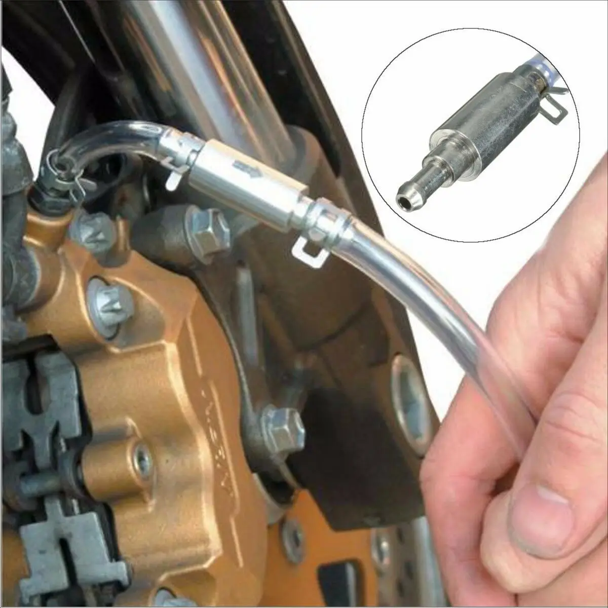Brake Line Car Clutch Brake Bleeder Hose Hydraulic Clutch One Way Valve Tube Bleeding Tool Replacement Adapter Kit Auto Accessories