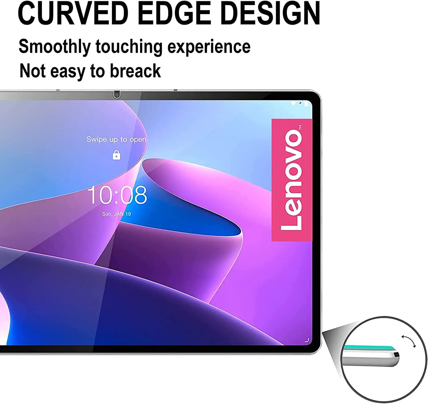 2pcs Screen Protector Tempered Glass For Lenovo Tab M10 Plus 3rd Gen 10.6'' 2022 TB-128FU TB-125FU Full Coverage Tablet Film 4