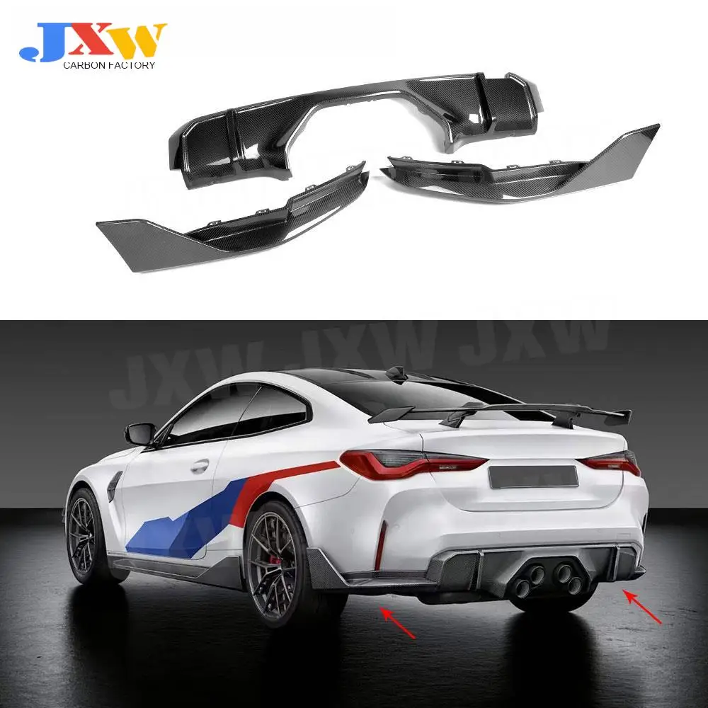 

Dry Carbon Fiber Rear Diffuser Lip Spoiler Splitters Rear Bumper Diffuser for BMW 4 Series G82 G83 M4 Sedan 2021+ MP Style