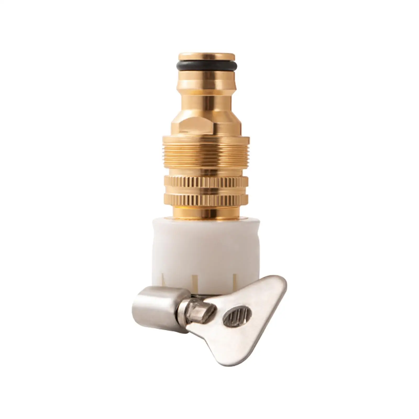 

Kitchen Tap Connector Adapter 3 in 1 Threaded Faucet Connector Easily Install