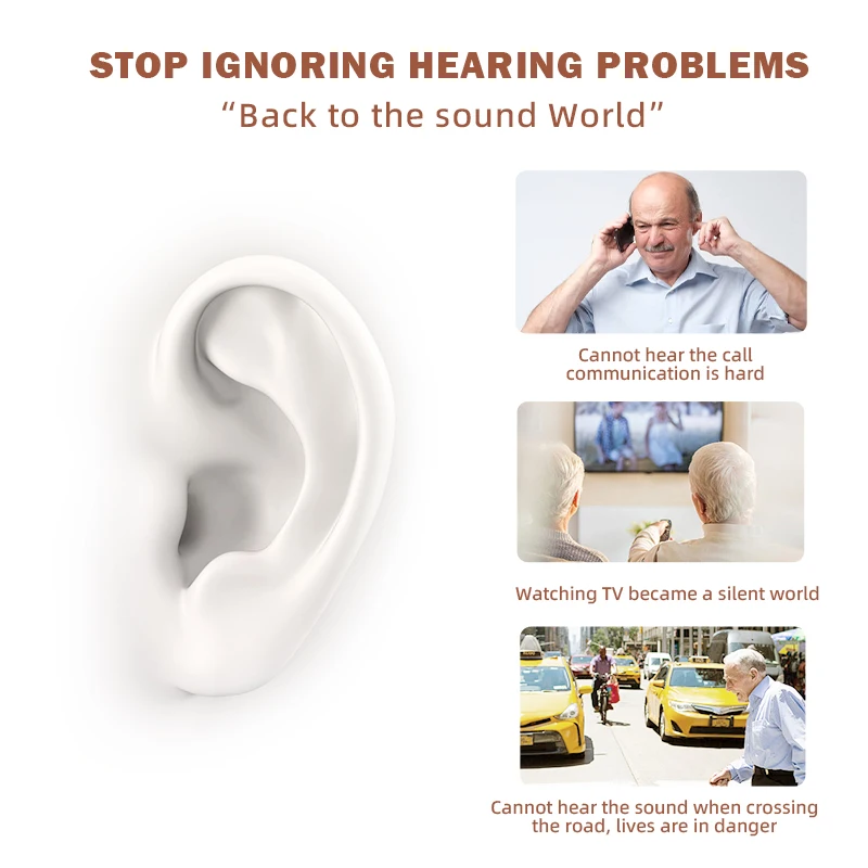 Acosound RIC 4 Channel earbuds Mini Digital Programmable Hearing Aids One Pair Comfortable Earphones Medical Audifonos For Deaf 3