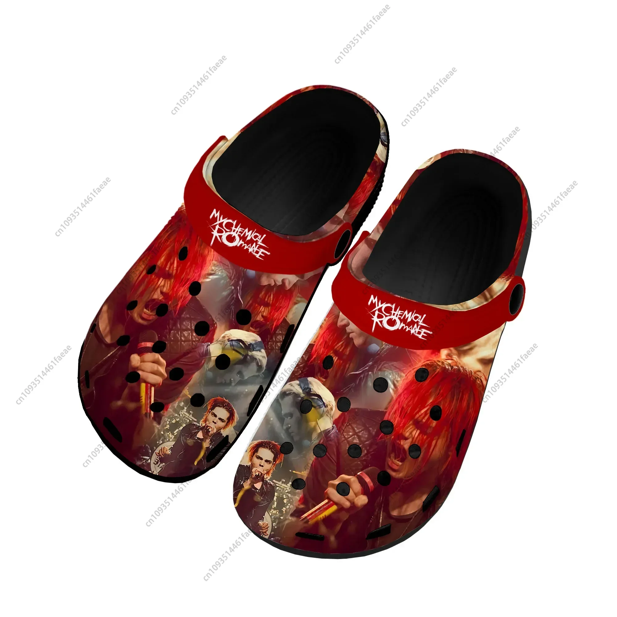 My Chemical Romance Rock Band Home Clogs Custom Water Shoes Mens Womens Teenager Shoe 3D Print Garden Clog Beach Hole Slippers 4