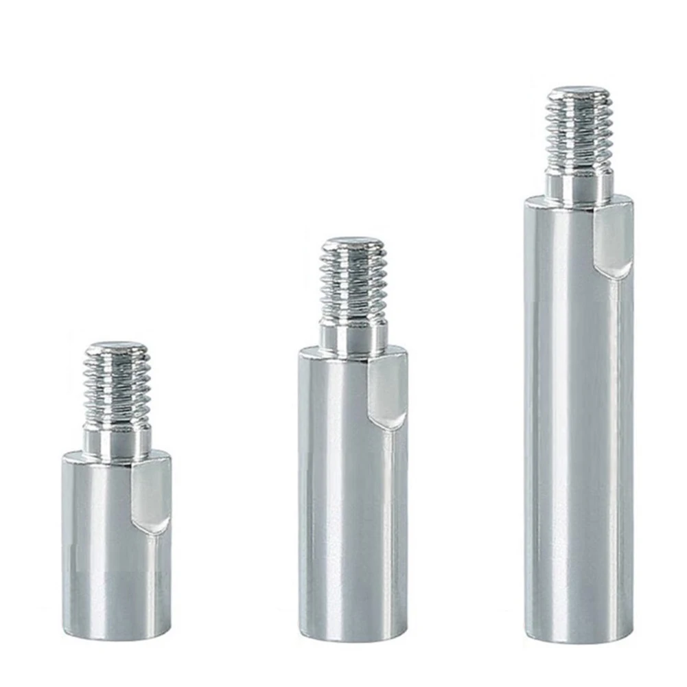 3pcs Angle Grinder Polisher Extension Connecting Rod 40/60/80mm M10 Thread Adapter Shaft For Angle Grinders Polishers  Access 3pcs angle grinder collet conversion sleeve woodworking milling cutter collet conversion sleeve woodworking accessories collet