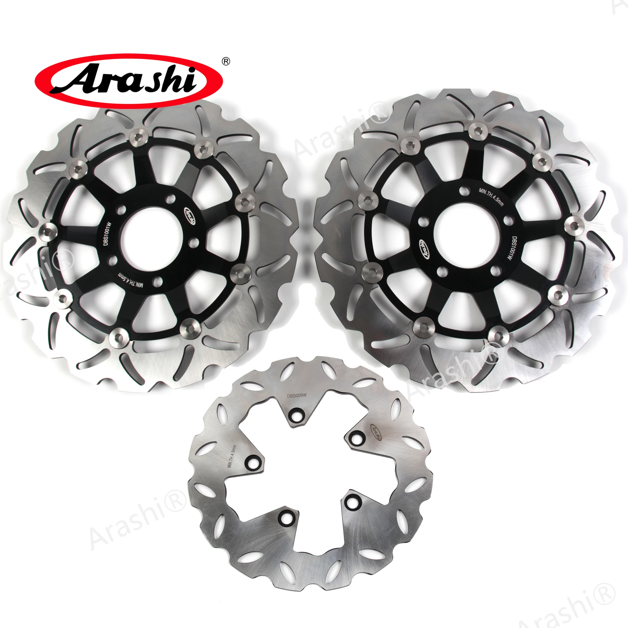 

Arashi 1 Set CNC Floating Front Rear Brake Disc Rotors For SUZUKI GSX F 600 GSX600F GSXF600 1998 1999 2000 2001 2002 2003