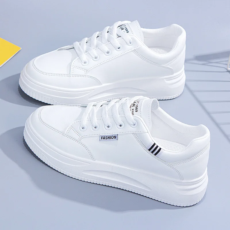 

2022 Fashion Women White Board Shoe Girl Platform Sports Casual Hipster's New Favorite,Instagram Web Celebrity Shoes