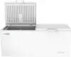 SCF-20C Chest Freezer 20 Cu. Ft White Universal Deep Freezer Smooth Rolling Casters Compact Freezer 6