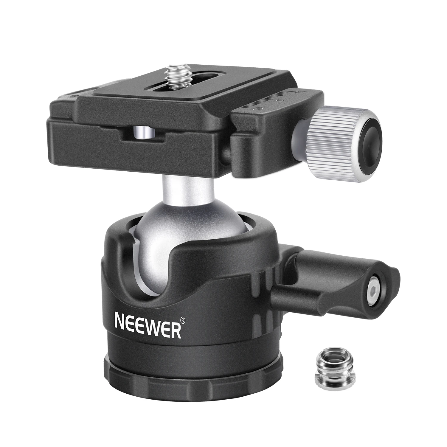 Neewer 44mm Lowprofile Ball Head, Panoramic Camera Tripod Head With