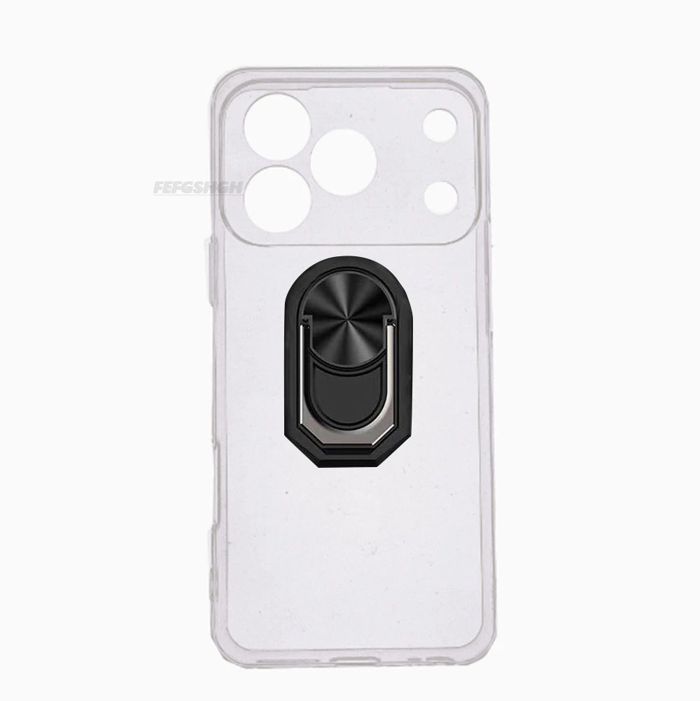 Blackview Wave 7C Protective Finger Ring Silicone Case - Soft TPU Back Cover