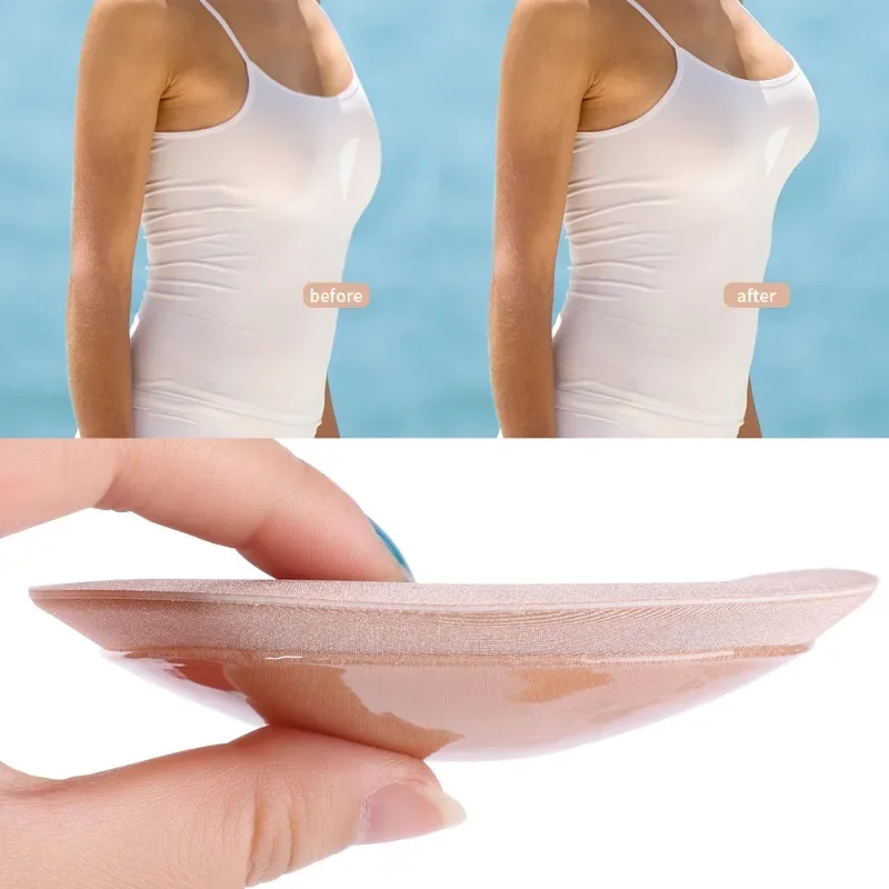 Thickened Chest Pad Swimsuit Bikini Small Bust Thicker Breathable Sponge Bra Pad 3D Insert Invisible Underwear Padding Accessory