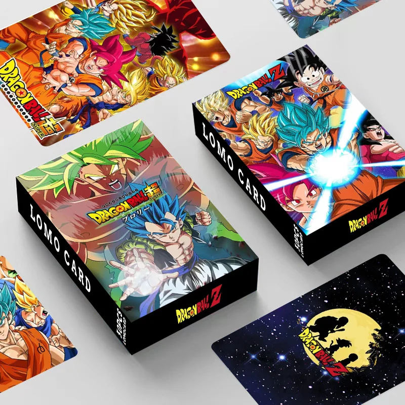 

30 anime peripheral collection cards Dragon Ball LOMO card double-sided pattern boxed photo card postcard gift SayajinsGokuBroli