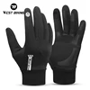 WEST BIKING Winter Men Thermal Gloves  Cycling Windproof Full FingerGloves Touch Screen Fleece MTB Road Bike Warm Sport Gear 1