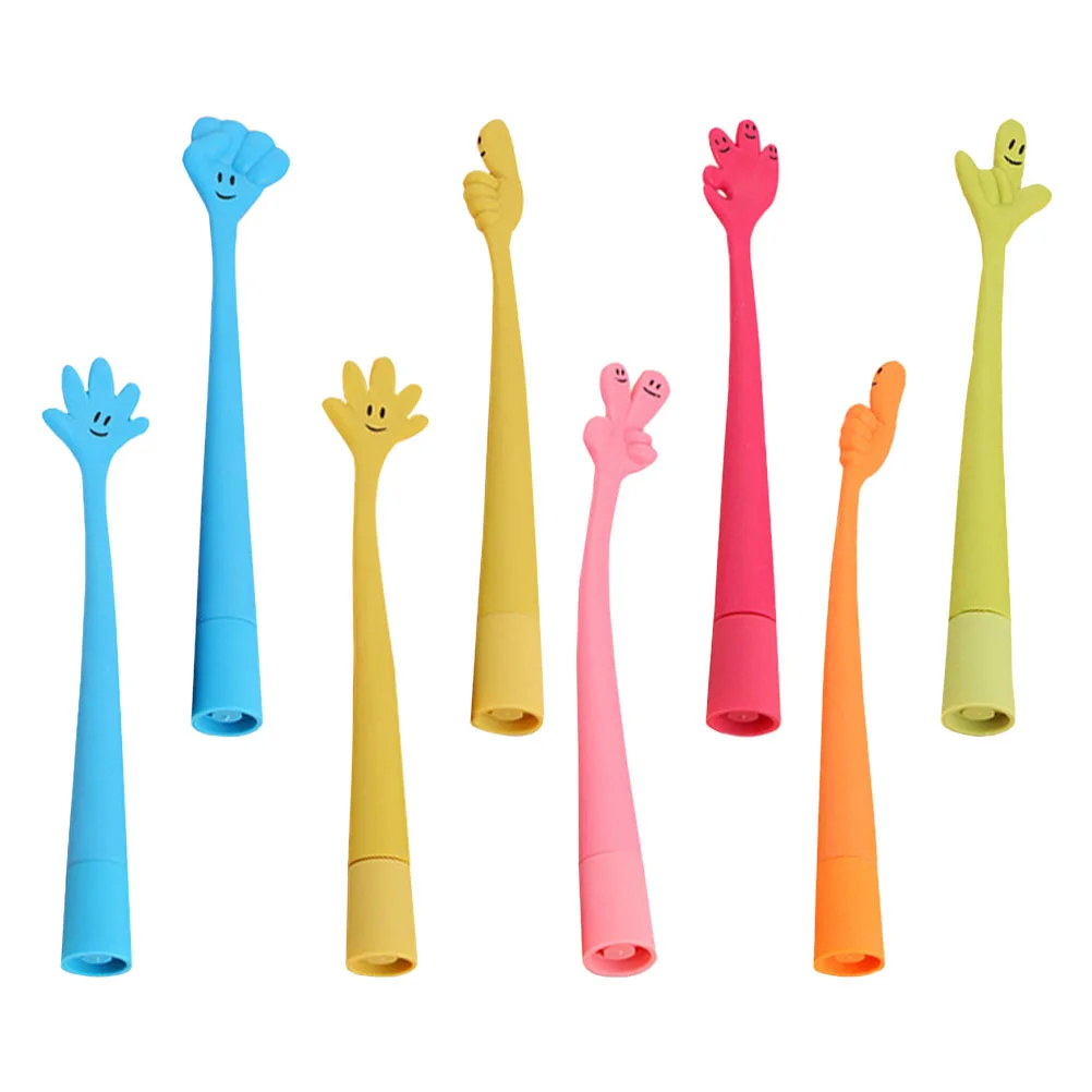 

Finger Ballpoint Pen Writing Pens Silicone Funny Cartoon Interesting Novelty Craft Fountain