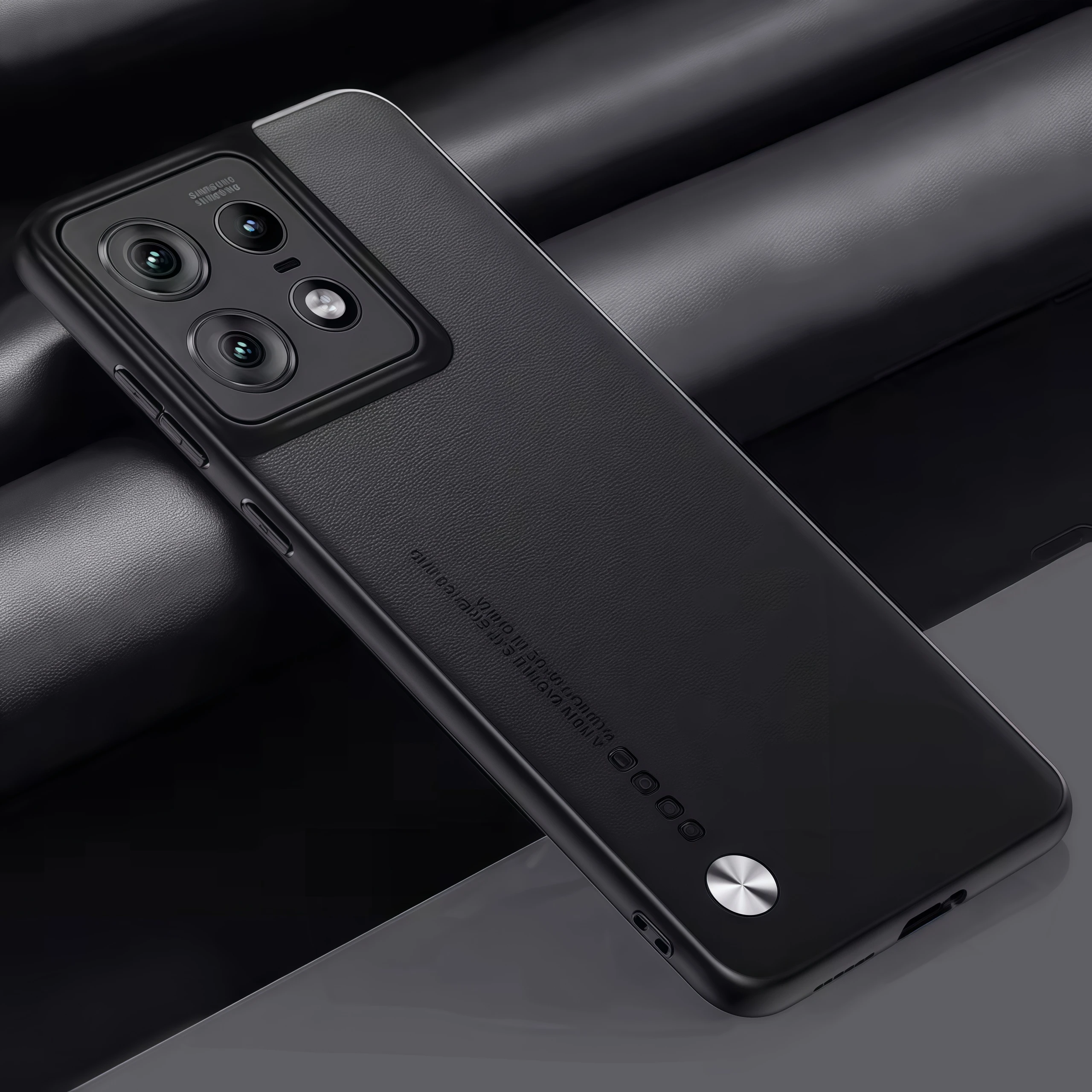 Premium PU Leather Silicone Phone Case - Luxury Back Cover Design