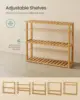 Bamboo Bathroom Shelf, 3-Tier Adjustable Plants Rack, Wall-Mounted or Stand, in the Living Room, Balcony, Kitchen 4