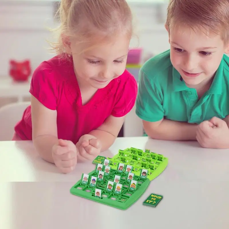 Board Game Guess Who I Am Game Puzzle Game Guessing With 96Pcs Cards Logical Reasoning Thinking Preschool Gift For