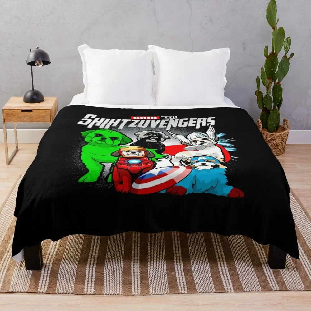 

Shihtzuvengers Throw Blanket Flannels decorative Blankets