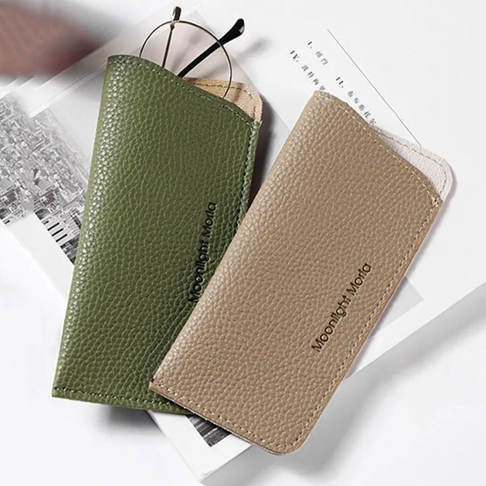 Unisex Schutzhülle aus PU-Leder, Brillenetui, Brillenschutz, Lesebrillen-Tasche, Sonnenbrillen-Etui – Detail 4