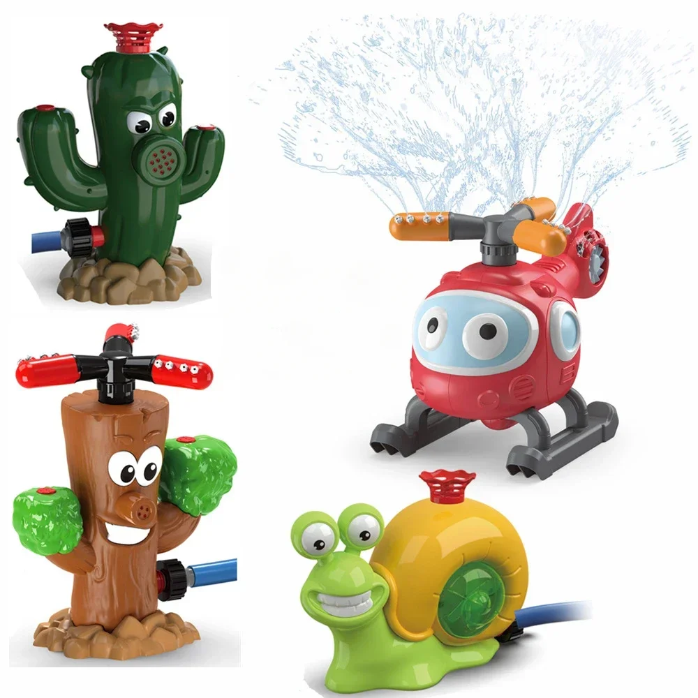 Garden Sprinkler Outdoor Water Spray Toy Backyard Garden Water Toys Summer Yard Cartoon Splash Sprinkler for Kids
