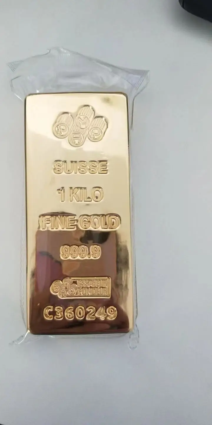 

The 1kg pamp swiss gold plated bullion bar