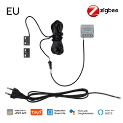 MOES Tuya Zigbee Smart Garage Door Controller with Remote Access and Voice Control Integration - EU Plug