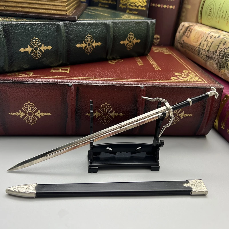 Silver Sword Ornament - The Witcher Wild Hunt Medieval Metal Craft Collection