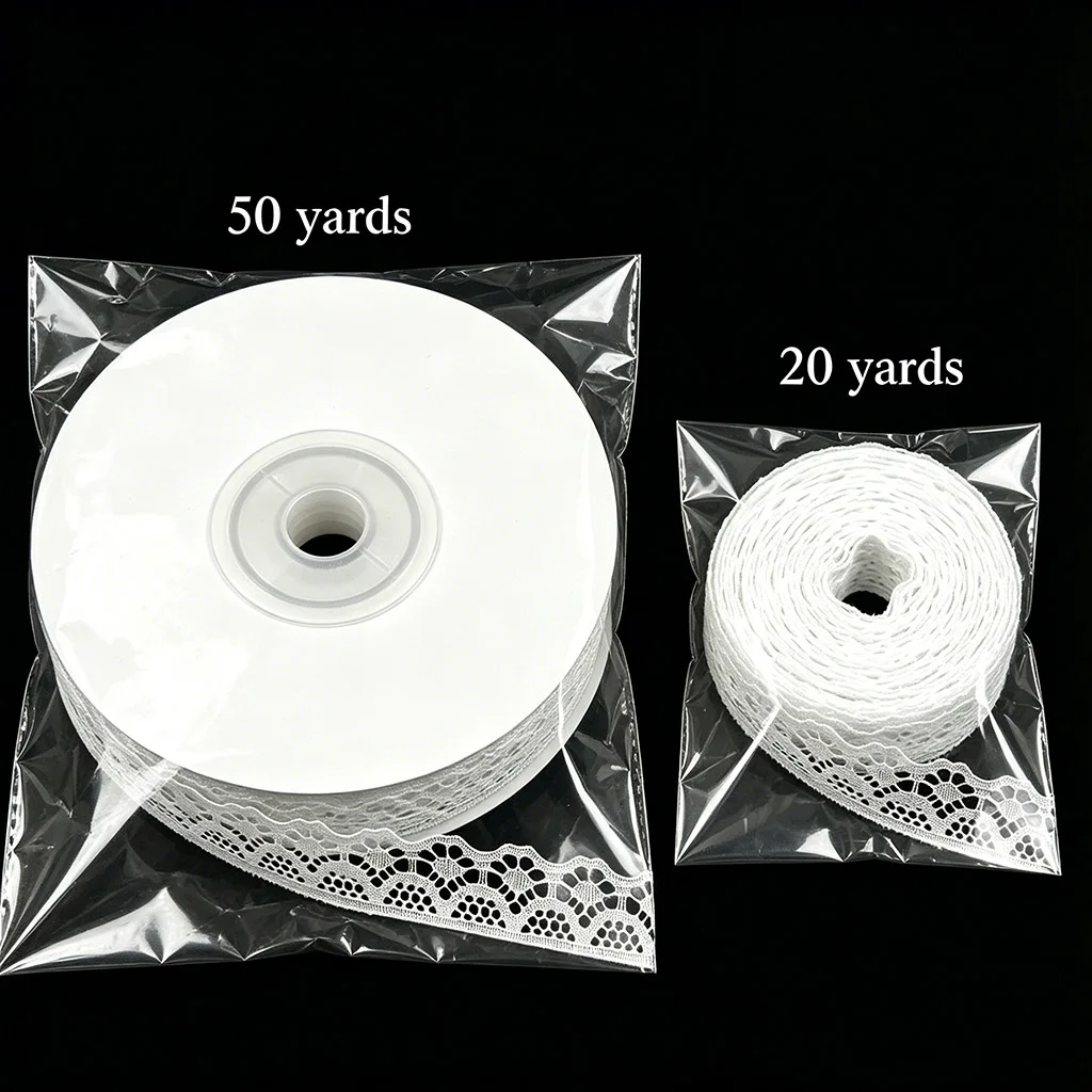 Lovely 1.5cm Lace Fabric Webbing for DIY Craft and Gift Decoration