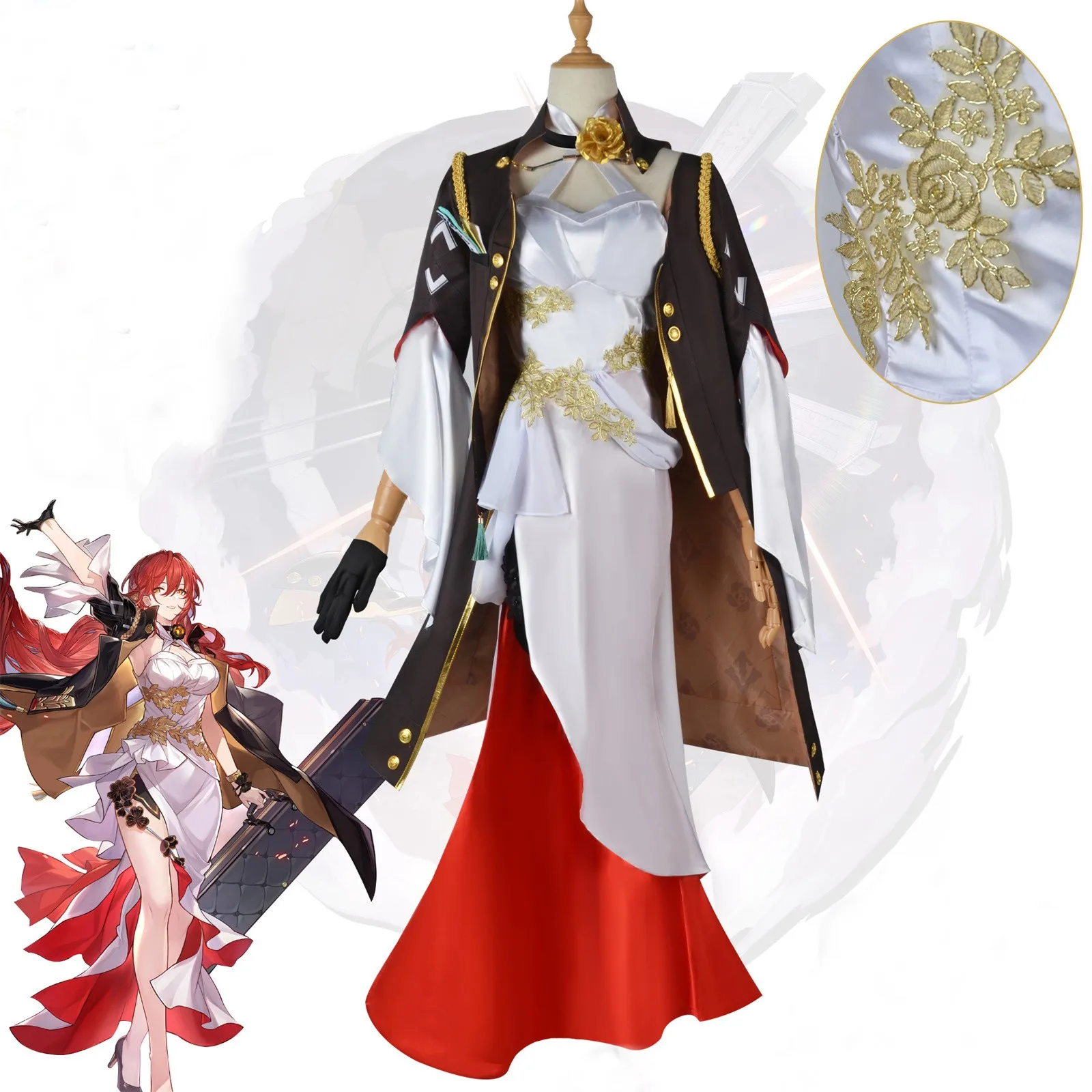 

Game Honkai: Star Rail Cosplay Costume Halloween Carnival Outfit Party Women Dress