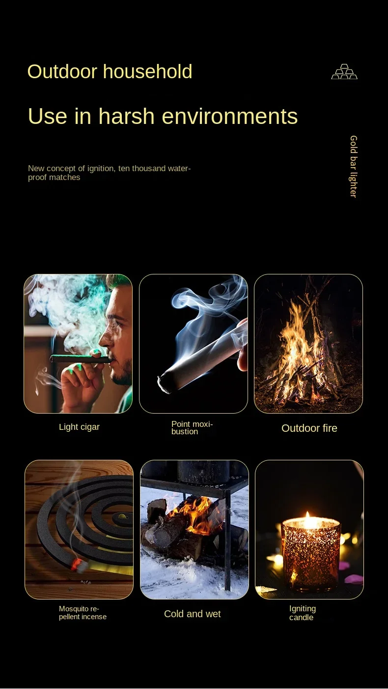 Description Picture 2 of item10000 Matches Key Chain Kerosene Torch Lighter Multi-function Portable Waterproof Cigarette Smoking Accessories Gadgets For Men