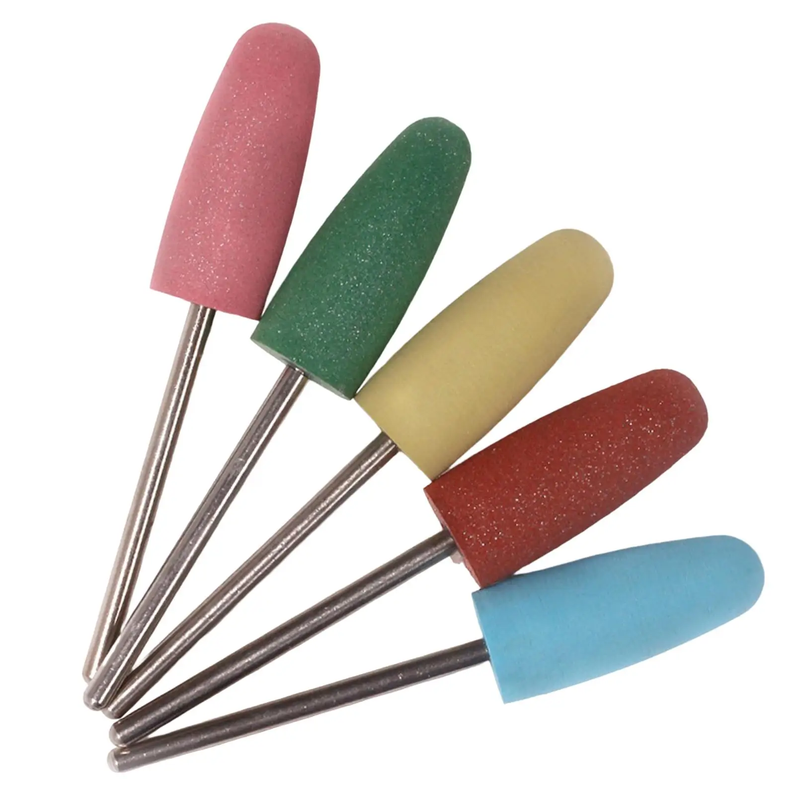 고무 네일 액세서리, 굳은살 제거 네일 파일, 비트 버핑, 5 개