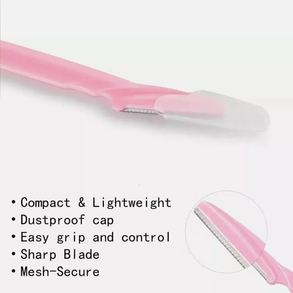 36Pcs Face Eyebrow Shaver Painless Portable Dermaplaning Facial Razor Trimmer 6