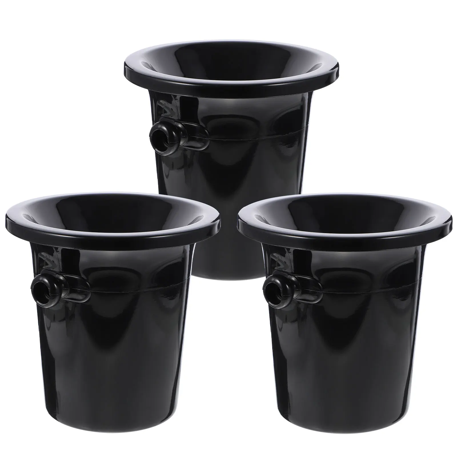 Creative Wine Tasting Spittoons 3pcs Wine Dump Bucket Round Double Ears Ice Bucket Bar Tools