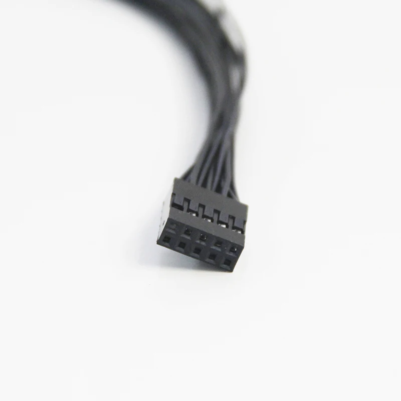 PC motherboard switch jumper 9-pin 1 to 2 line splitter switch reset desktop power on/off dual control cable