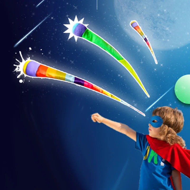 Ballwerfen und Fangen mit Regenbogenschwanz – Spielplatzspiele für Kinder im Kindergarten, Schule, sensorisches Spielen, Outdoor-Spielzeug_voghion.com
