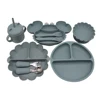 Pumpkin Dinner PlateLearning CupLarge Compartment PlateBaby Suction Cup Autonomous EatingTraining BowlChildren's Supplementary T 5