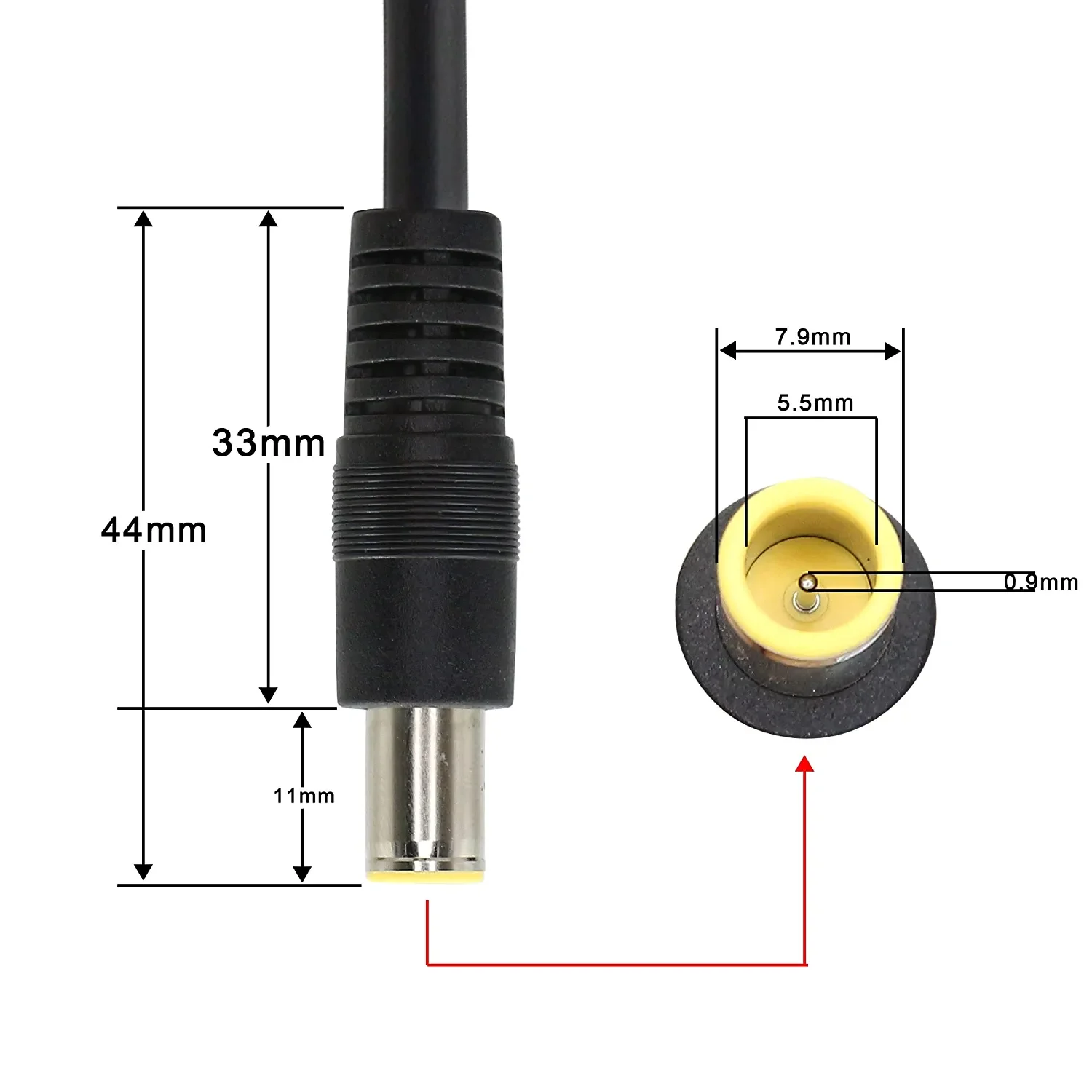 Carregador de Carro Cabo de Alimentação 12v Cabo para Dvr Alto-falantes Bluetooth Câmera Gpslaptop Dc7909 7.9x5.5 mm - Image 5