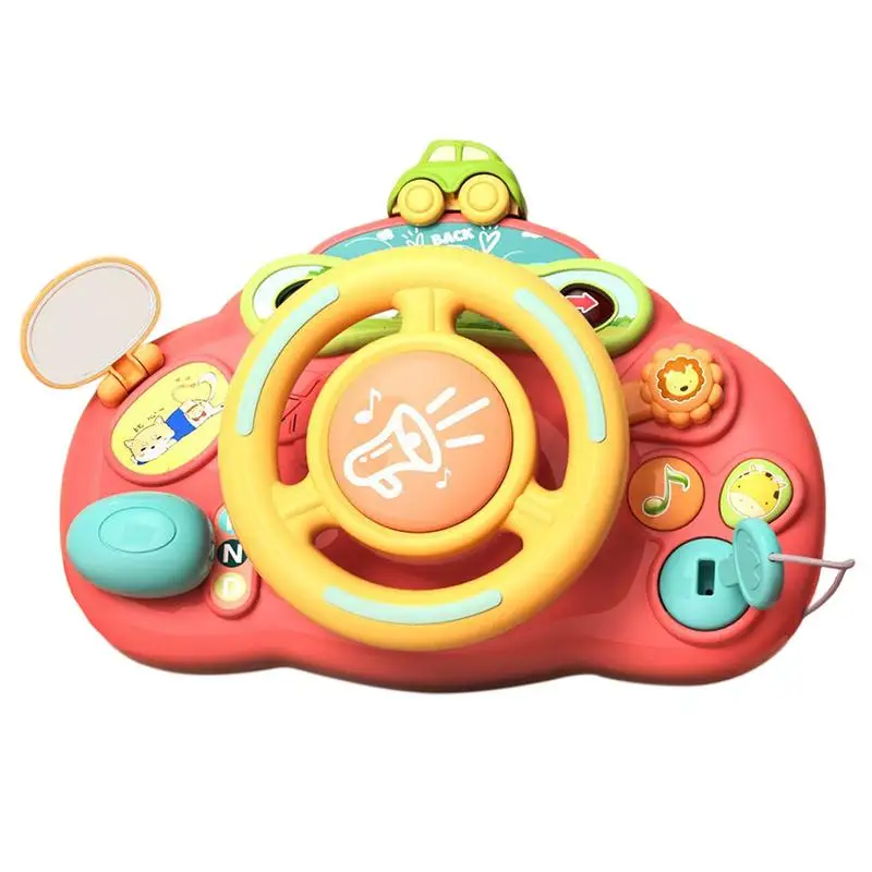

Steering Wheel Toy Pretend Play Steering Wheel With Sounds & Light Interactive Learning Toy Kids Activity Board Birthday Gift