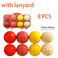 Magnetic Silicone Sensory Stress Balls for Anxiety Relief and Calm (Orange)