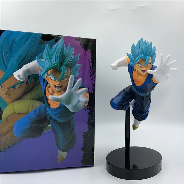 Boneco montagem para montagem, figura de ação do dragon ball super saiyajin  deus super saiyajin cabelo azul do son goku - AliExpress