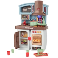 Toddler Toys Play Kitchen Set Doll House Accessories Role Play Toy For Children Tableware Birthday Gift For Girl 1