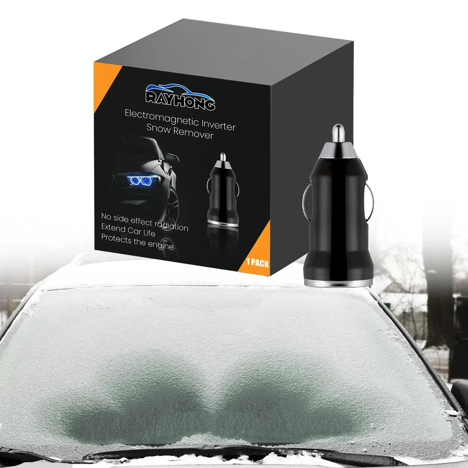 

Antifreeze Snow Removal Instrument Charger Easy Installation Deicer Car Defroster Electromagnetic Snow Removal Instrument