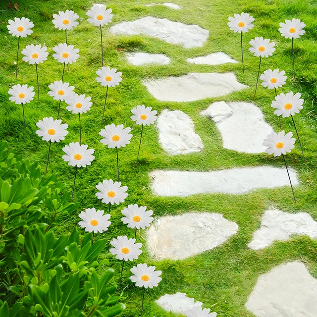 10Db Csomó Százszorszép Többcséket Színes Virágcserepek Kerti Udvari Növényi Dekorációk