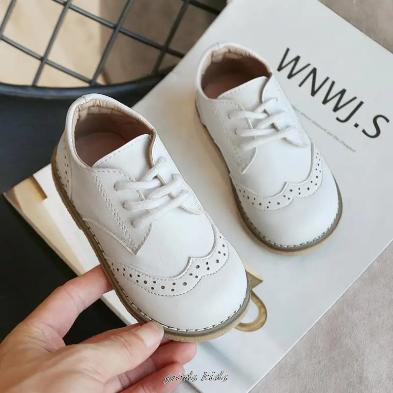 New Spring Autumn Children Leather Shoes For Boys Girls Casual Shoes Kids Soft Bottom Casual Outdoor Baby Sneakers