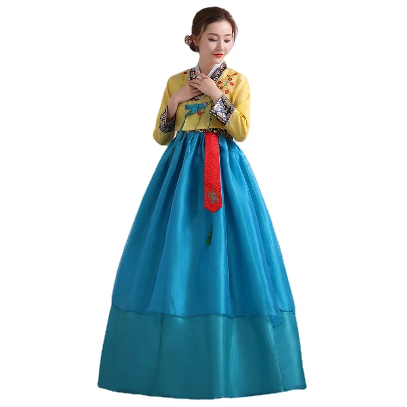 Korean Hanbok Traditional Performance Costumes for Women Elegant Hanbok Palace Korea Wedding Oriantal Dance Costume