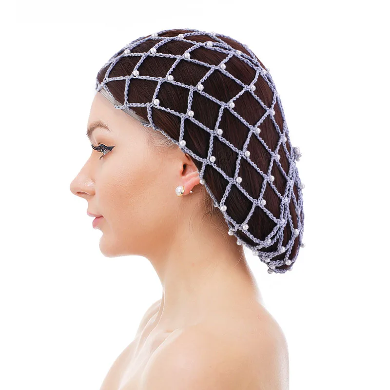 1PC  Women Rayon Snood Crocheted Hair Hairbun Net Hat Wig Cap Hair Accessories 
