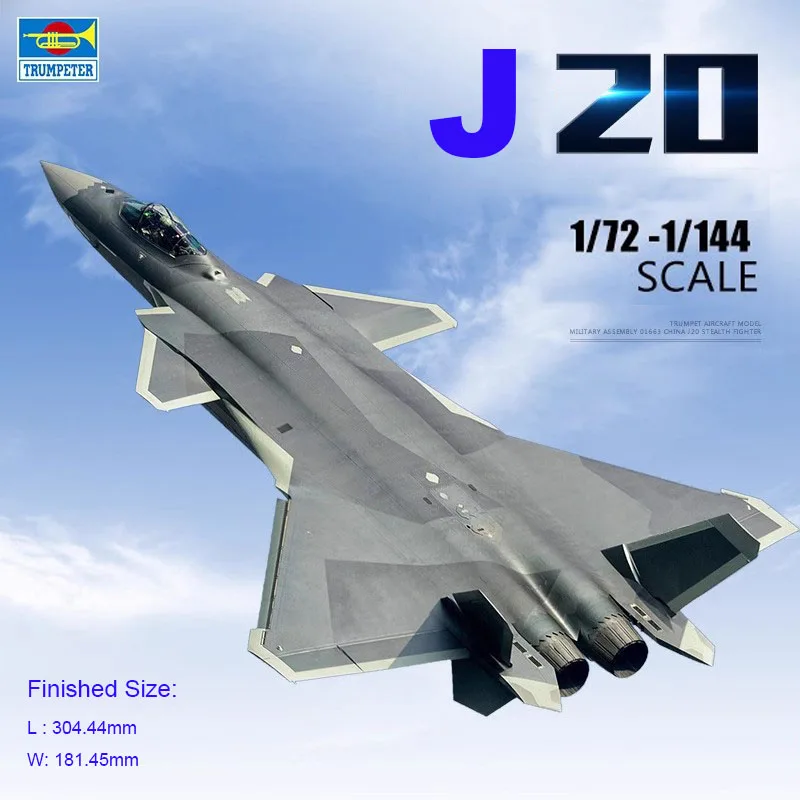 

Military Assembly Model Aircraft J-20 Fighter 1/72