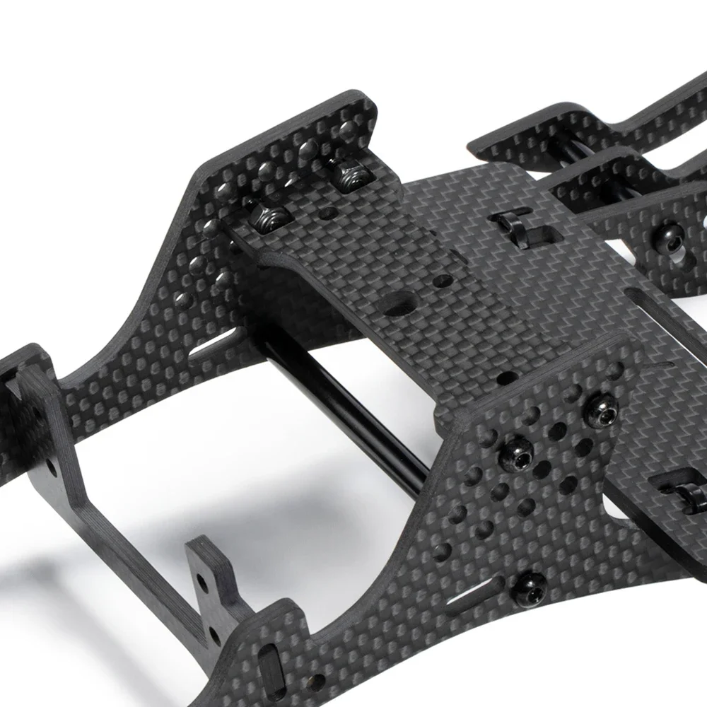 Karton rámca LCG z uhlíkového vlákna 313 mm pre SCX10 II Element Enduro